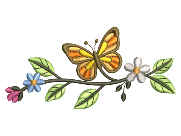 Butterfly Floral Branch Design Review for Personalized Gifts