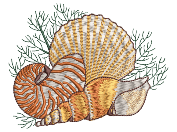 Coastal Seashell Design Review for Real Embroidery Projects