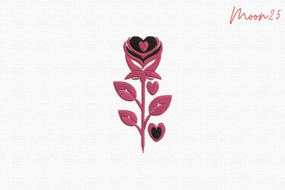 Romantic Heart Rose Blossom Motif: A Designer’s Review for Boutique Sweatshirt Embellishment