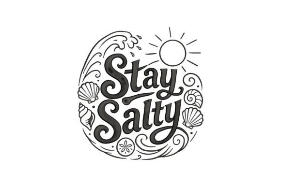 Stay Salty: A Charming Embroidery Design for Handmade Gifts